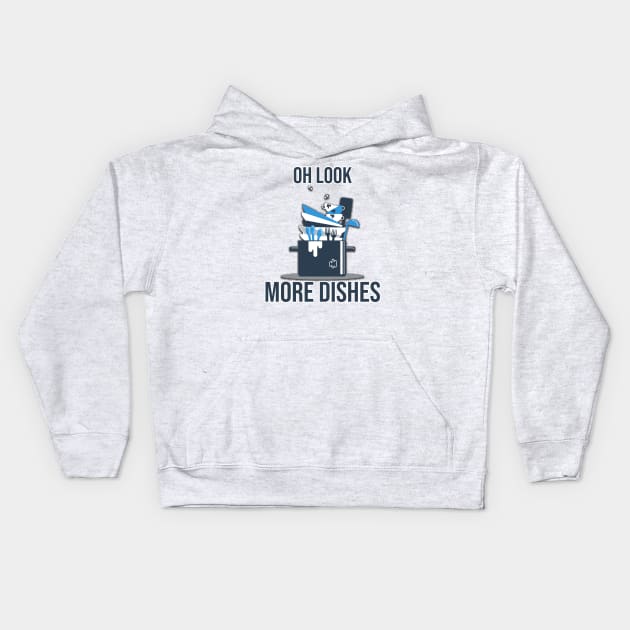 Oh Look, More Dishes Kids Hoodie by Midwest Magic Cleaning